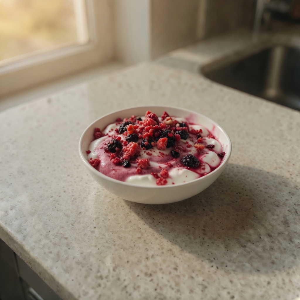 Yoghurt berry bowl